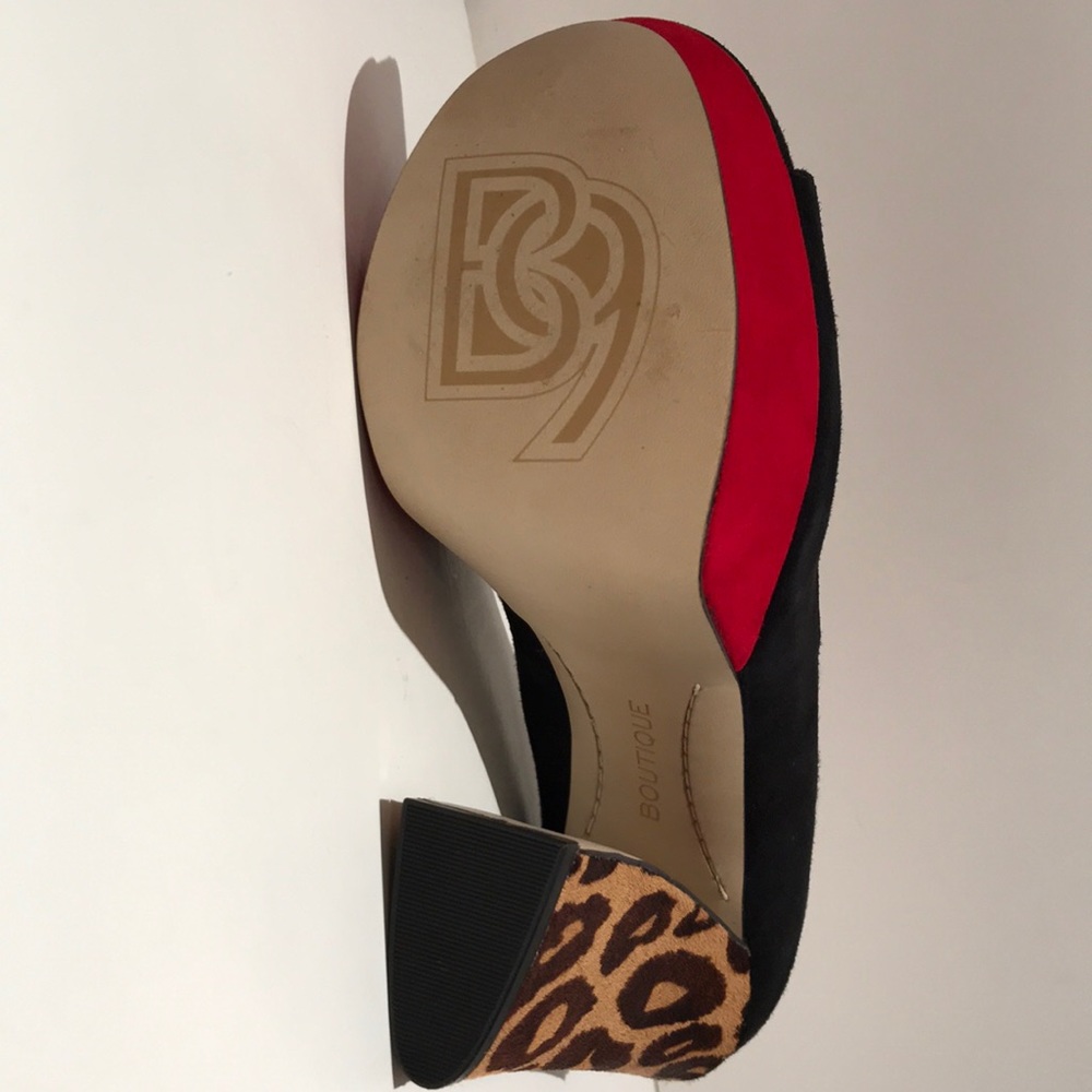 Platform chunky heels. Suede with hair heel (#202) - Picture 7 of 10